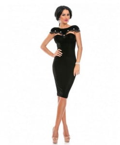 rochie neagra eleganta