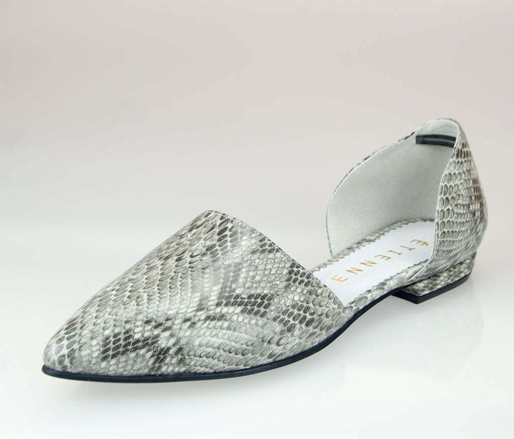 balerini decupati lateral snake print