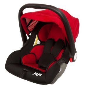 Cos auto Juju Baby Boo, 0 - 13 kg, Negru/Rosu